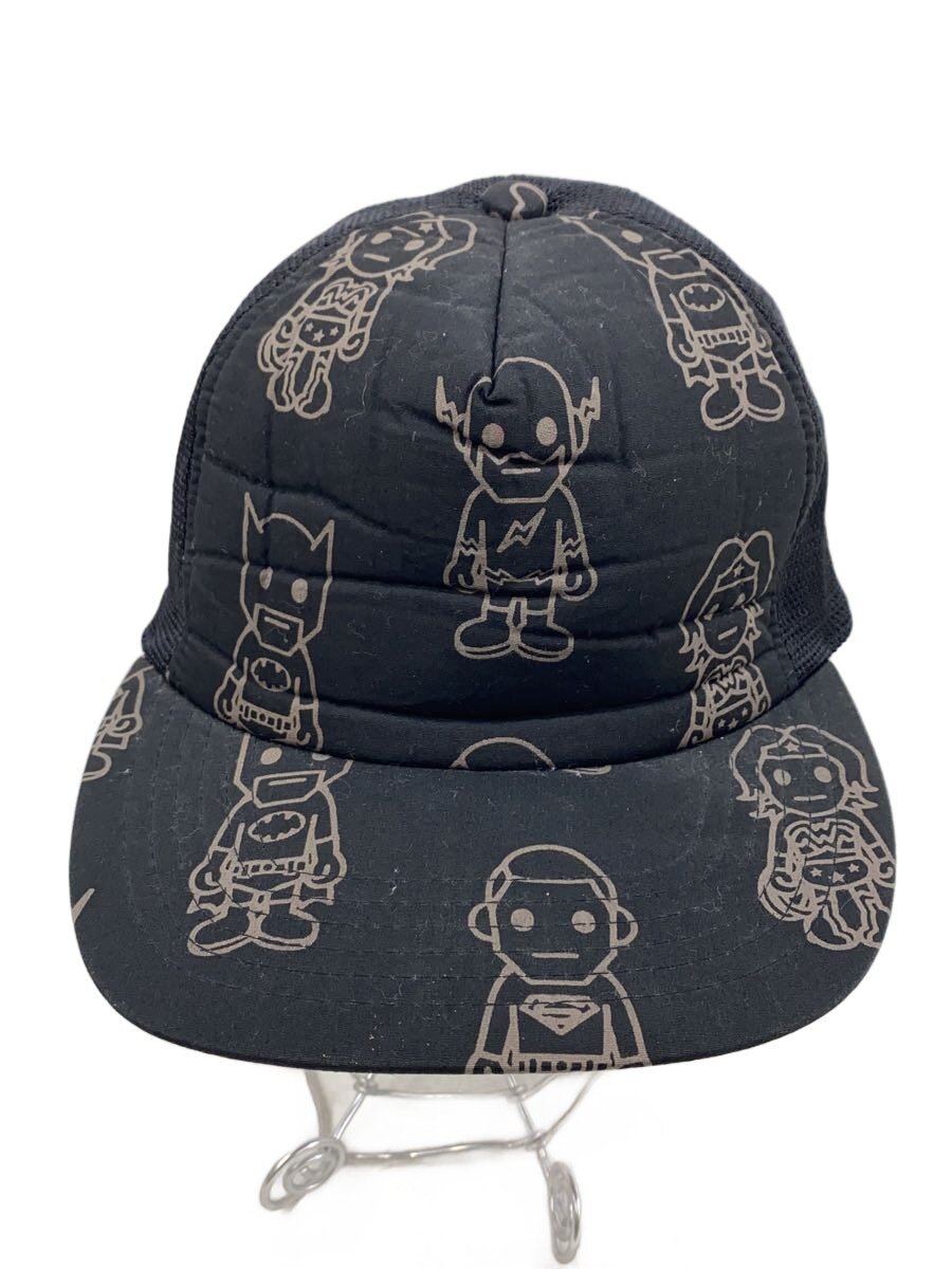 【中古】A BATHING APE◆×DC COMICS/旗がしら/FREE/ポリエステル/BLK/メンズ【服飾雑貨他】