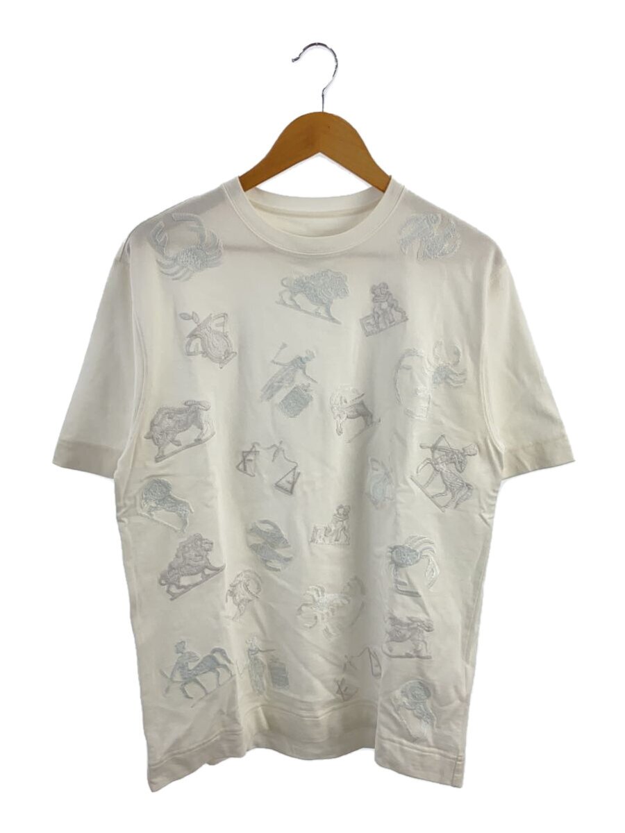 【中古】FENDI◆星辰刺しゅう/プルオーバー/M/綿織物/WHT/FY0936 AOFT//【メンズウェア】