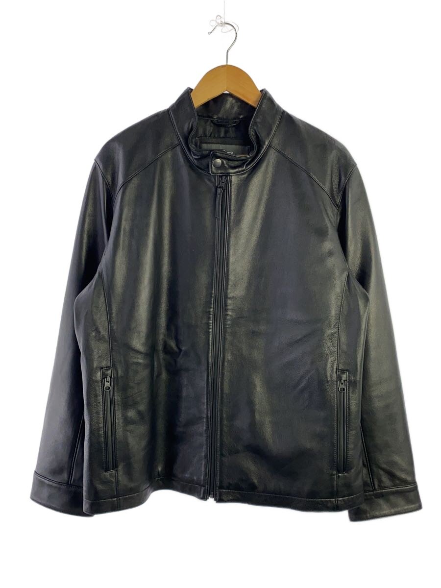 【中古】EDDIE BAUER◆シングルライダースジャケット/L/羊革/BLK/01 9777/SEA LTHR JNY FRS JKT【メンズウェア】|2nd STREET 店