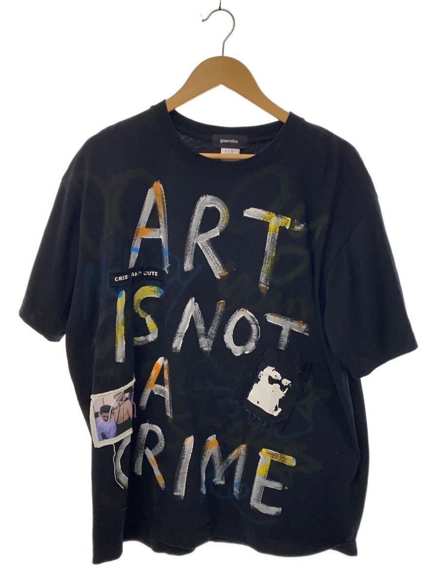【中古】guernika◆guernika/グルニカ/プルオーバー/XL/綿織物/黒いこと/刷り上げる/GR-PT-1-M01【メンズウェア】