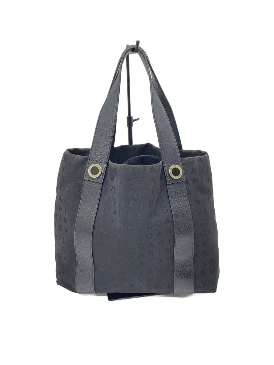 【中古】BVLGARI◆ハンドバック/--/BLK/総柄/22278【御徒面子】