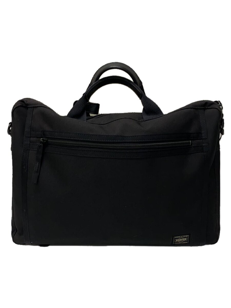 【中古】PORTER◆CLIP/2WAY BRIEFCASE/ブリーフ入れもの/--/BLK【御徒面子】