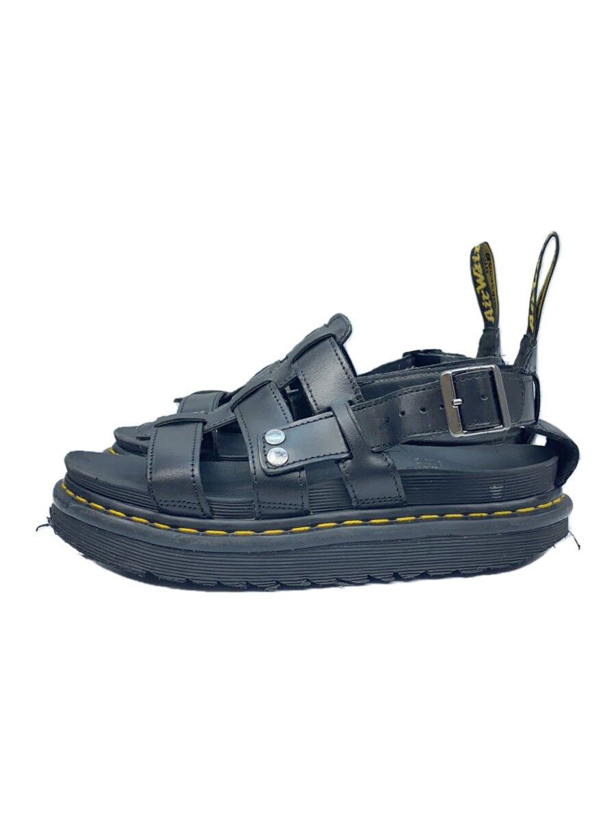 【中古】Dr.Martens◆GARIN/ガリン/フィッシャーマンサンダル/シャークソール/UK6/約24.5CM/BLK/レザー【シューズ】｜2ｎｄ STREET 店
