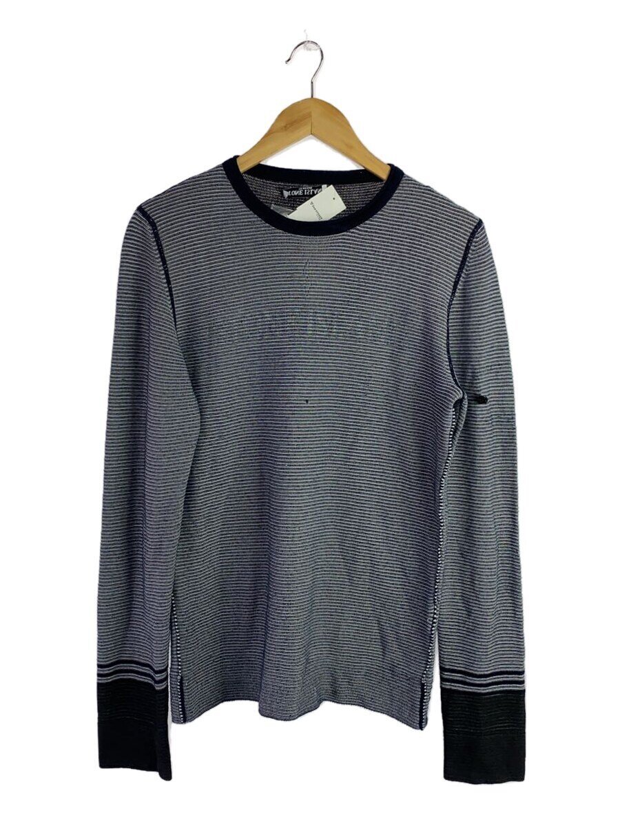 【中古】STONE ISLAND◆T//編み物・プルオーバー(薄っぺら)/M/綿織物/BLU/間借り人//【メンズウェア】