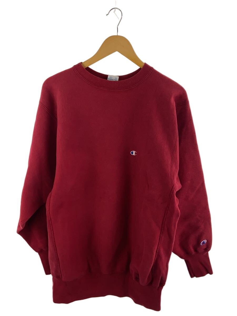 【中古】Champion◆90s/リバースウィーブ/スウェット/XXL/コットン/RED/無地//【メンズウェア】|2nd STREET 店