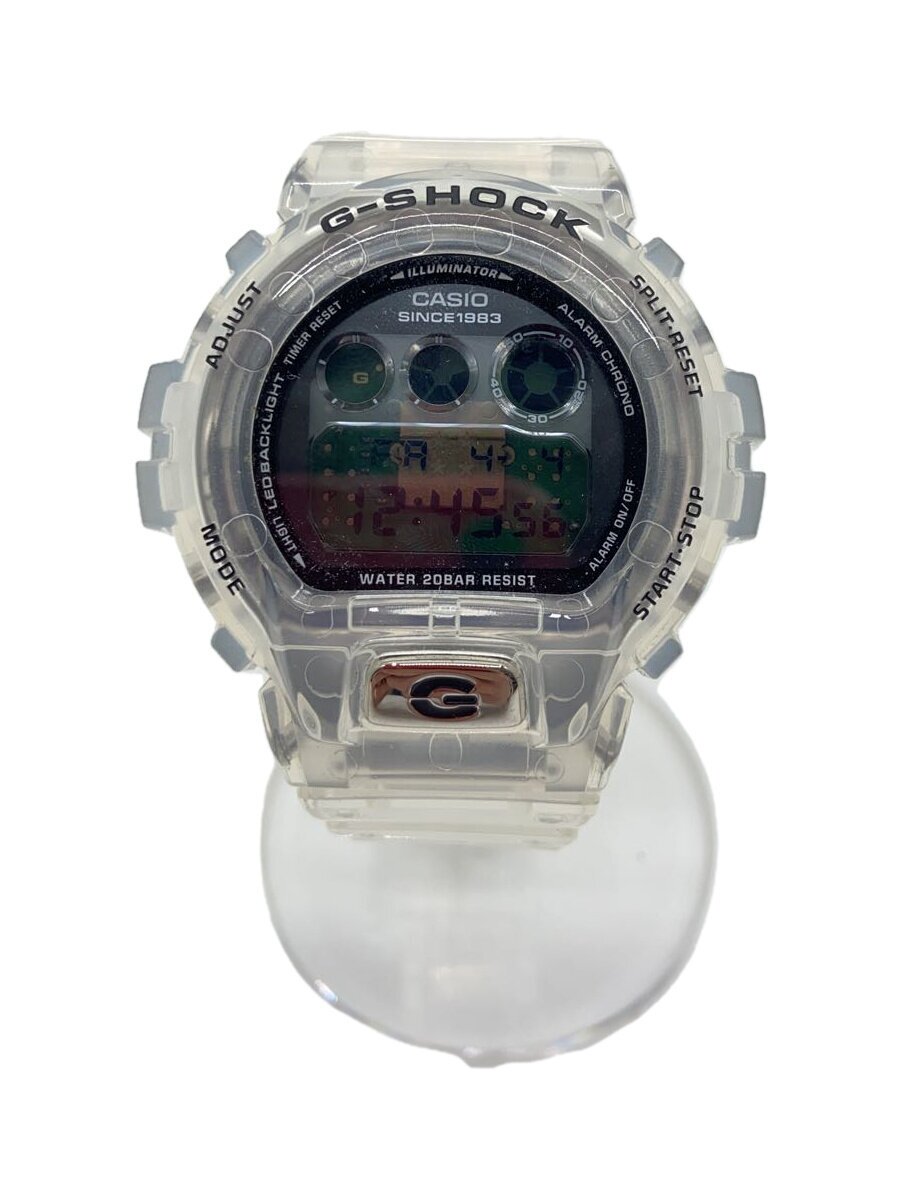 【中古】CASIO◆石英ウオッチ_G-SHOCK/デジタル/天然ゴム/CLR/CLR【服飾雑貨他】