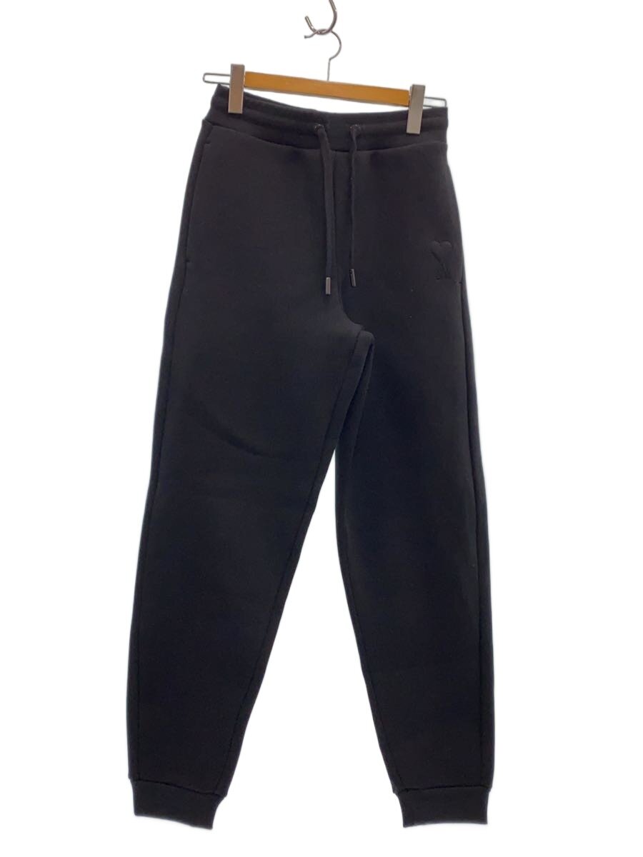 【中古】ami Paris/Heart Logo Swetpants/XS/綿織物/BLK/無地/UTR237.749【レディース御召しもの】