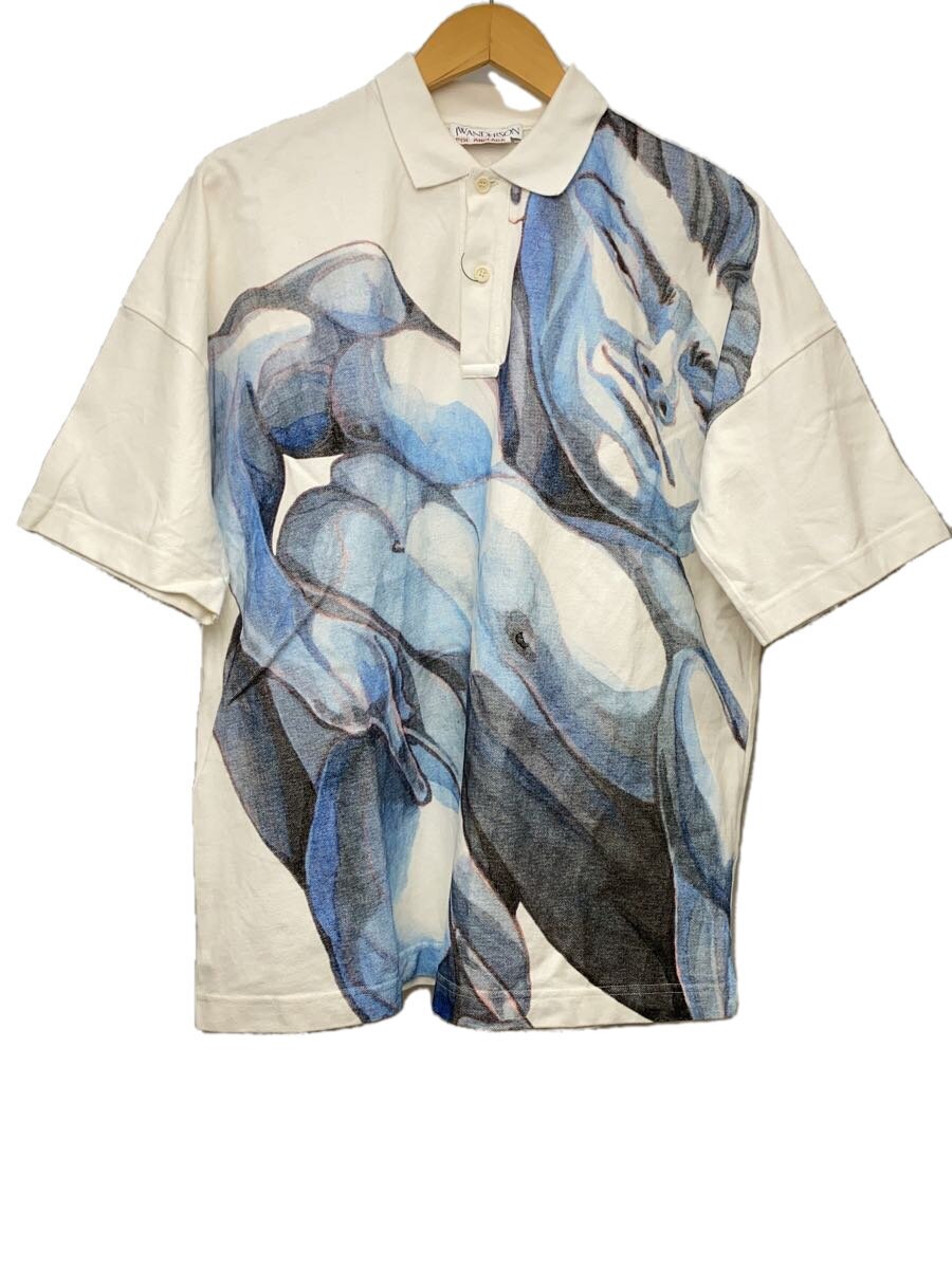 【中古】JW ANDERSON(J.W.ANDERSON)◆スポーツシャツ/--/綿織物/WHT【メンズウェア】