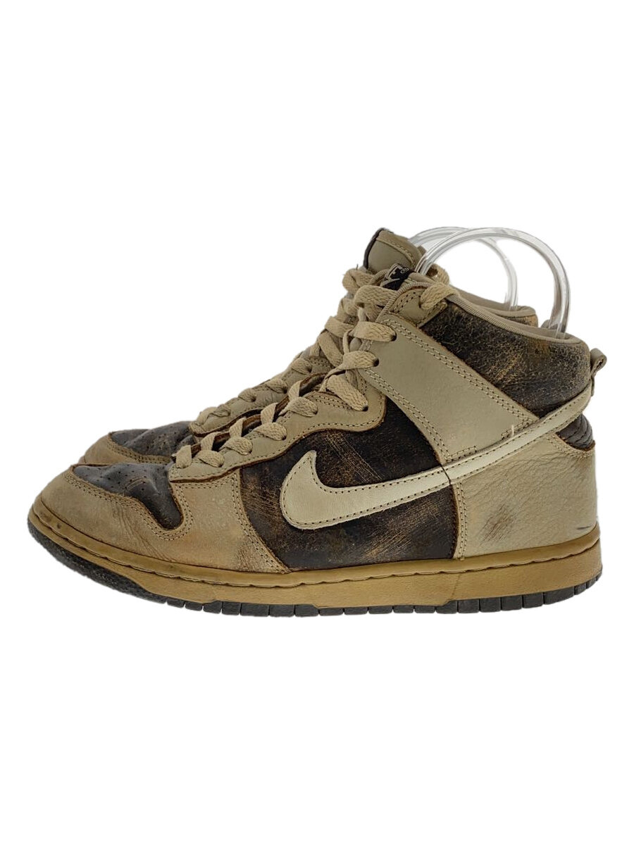 【中古】NIKE◆DUNK HIGH/26糎/BRW/308348-221【シューズ】