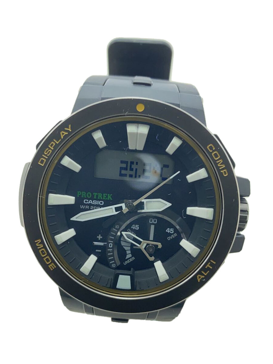 【中古】CASIO◆ソーラーウオッチ/デジタル分け取り1列点点抜け有/アナログ/PRW-7000/PROTREK//【服飾雑貨他】