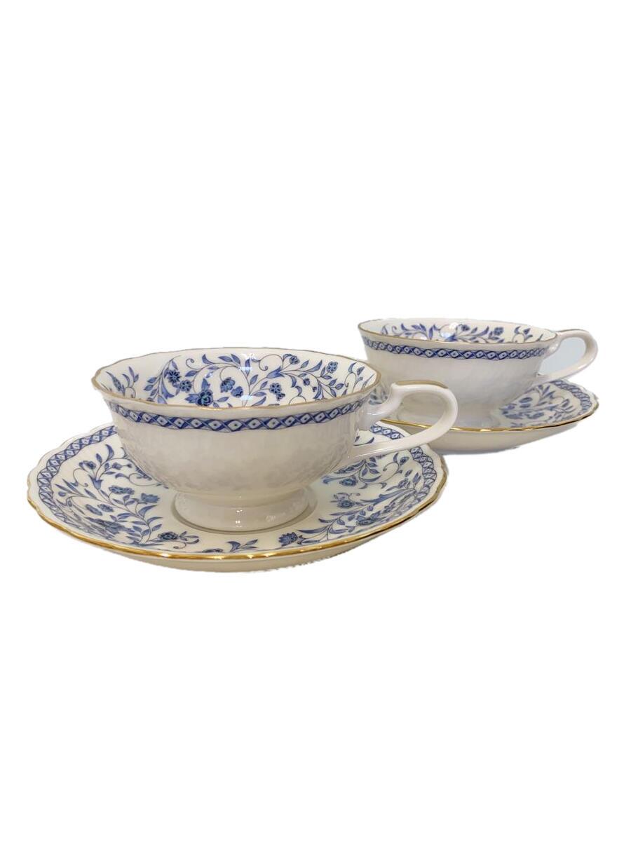 【中古】NARUMI◆カップ&ソーサー/2客セット/ホワイト/7804-30554【キッチン用品】