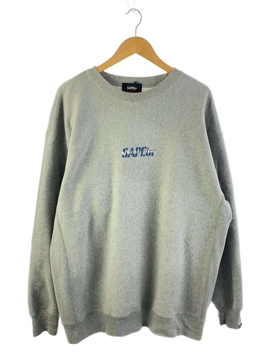 【中古】A Elegantes SAPEur◆流汗/XXL/綿織物/GRY/無地【メンズウェア】