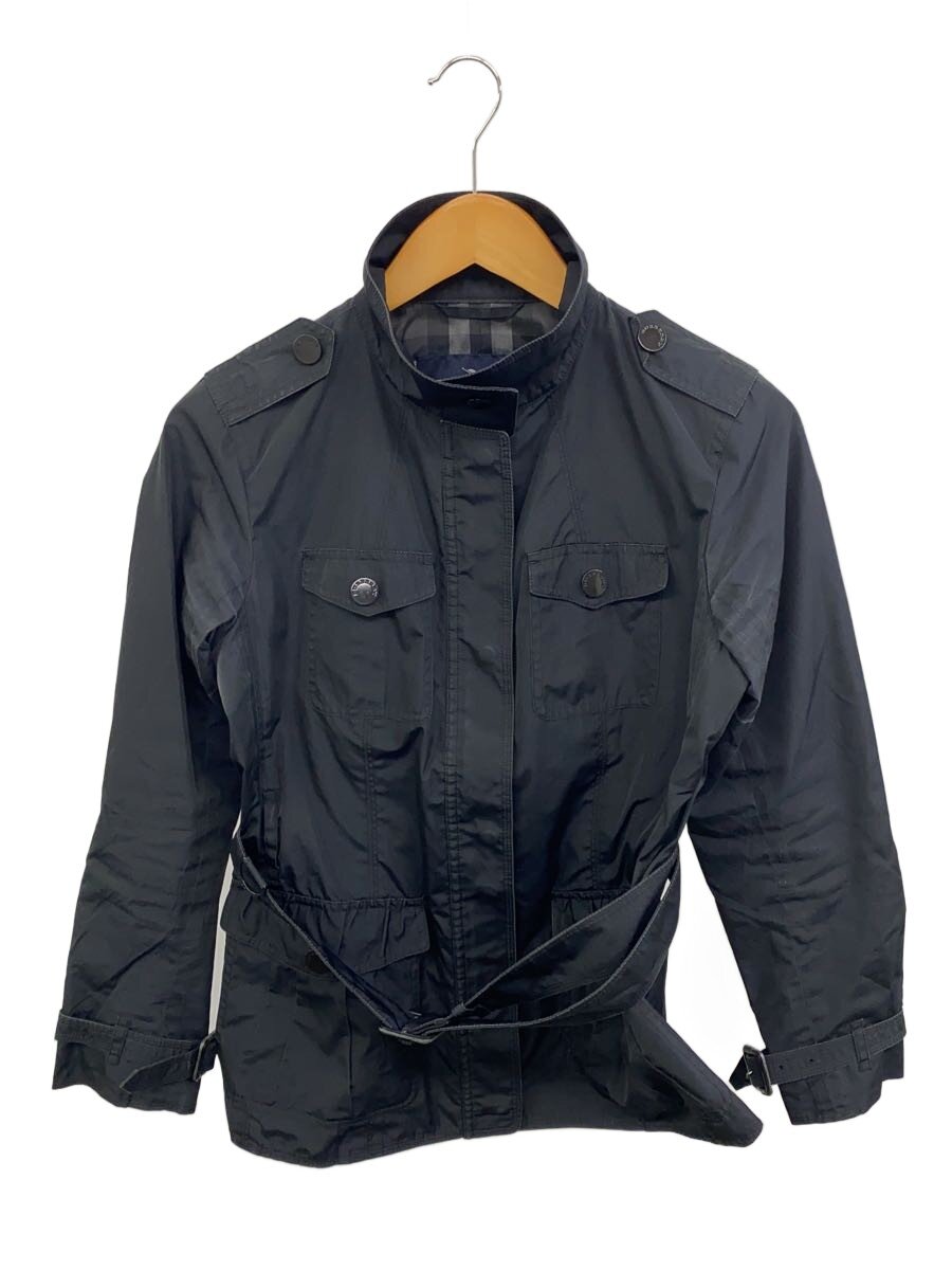 【中古】BURBERRY LONDON◆上衣/40/ポリエステル/BLK/無地/B1E19-504-09//【レディース御召しもの】