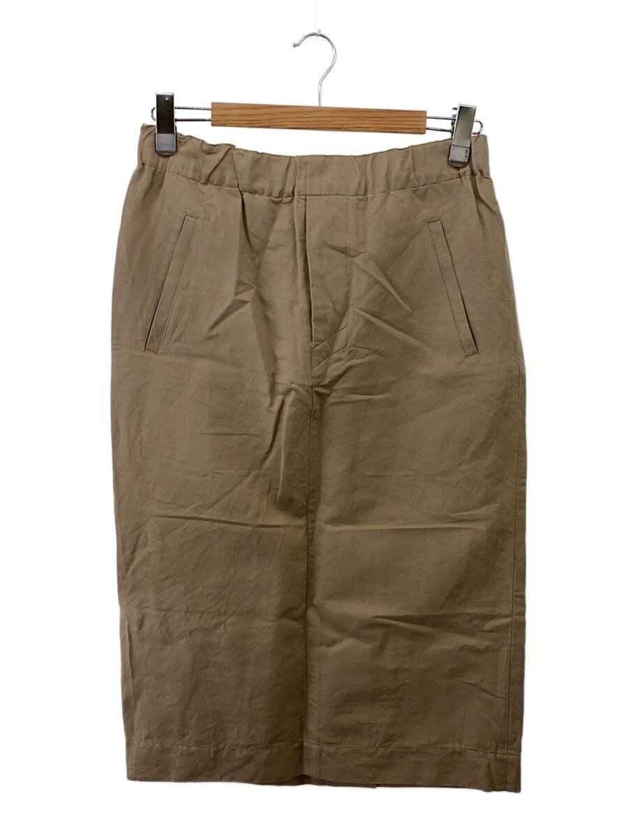 【中古】MARGARET HOWELL◆25SS/LINEN COTTON TWILL/ロングスコート/3/リネン/BEG/無地【レディース御召しもの】