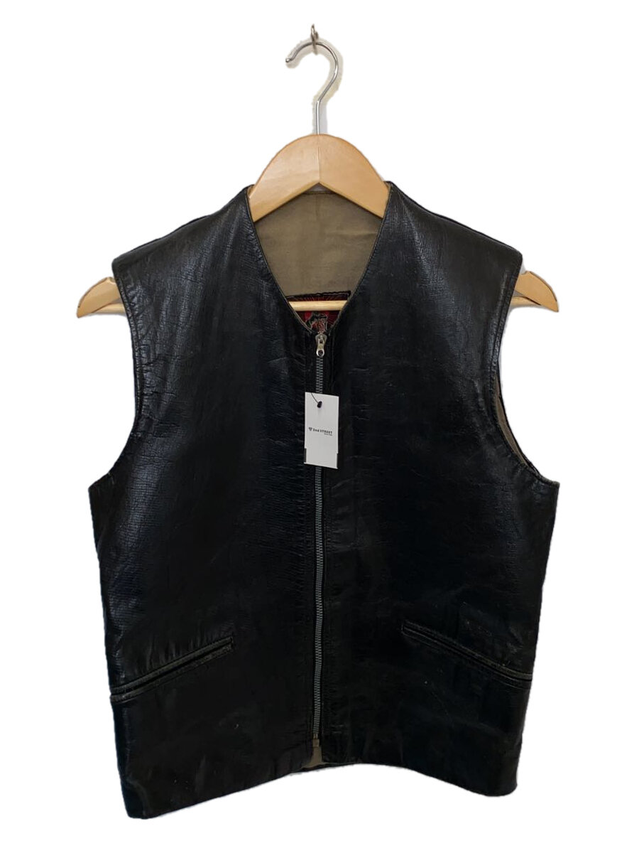 【中古】EURO VINTAGE◆ユーロヴィンテージ/より良い/なめし革/黒いこと/無地/【メンズウェア】