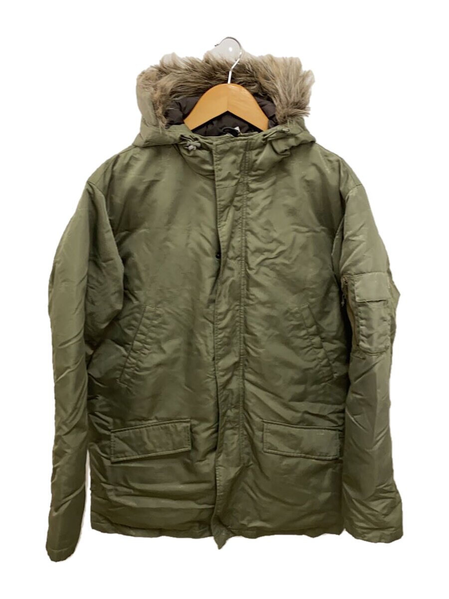 【中古】STUSSY◆落ちこむ上衣/L/ナイロン/KHK【メンズウェア】
