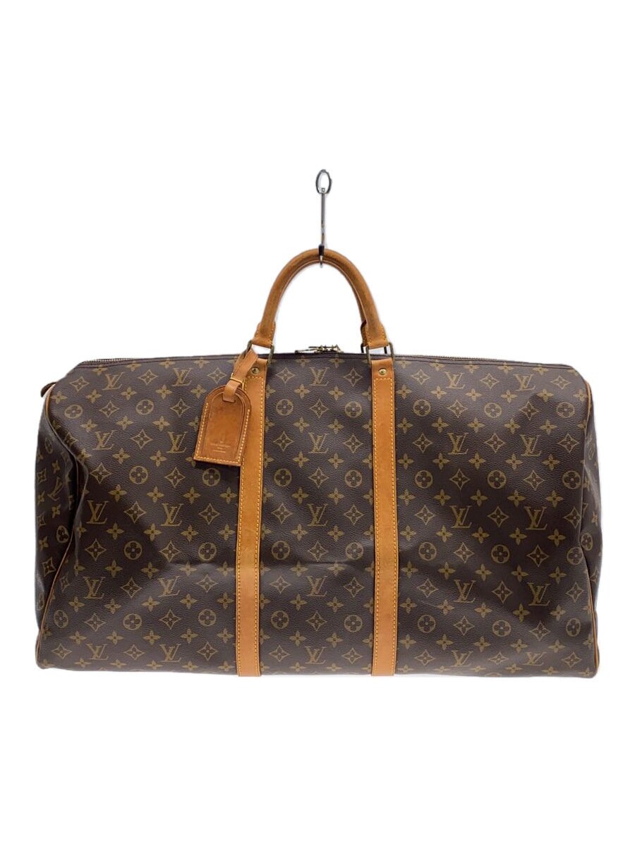 【中古】LOUIS VUITTON◆キーポル60_モノグラム・帆布_BRW/PVC/BRW//【御徒面子】