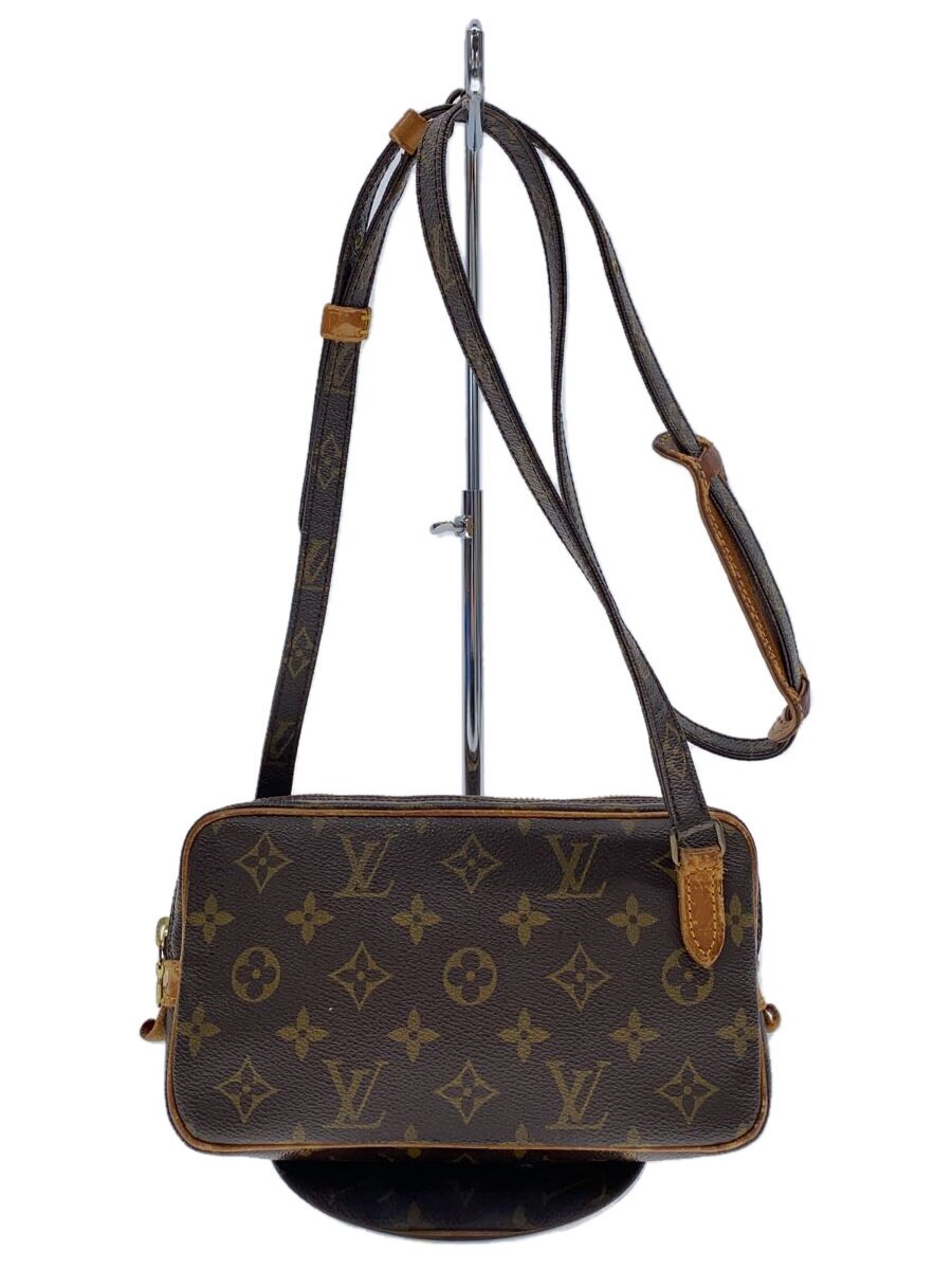 【中古】LOUIS VUITTON◆ポシェット・マルリー・バンドリエール_モノグラム・キャンバス_BRW/PVC/BRW【バッグ】｜2ｎｄ STREET 店