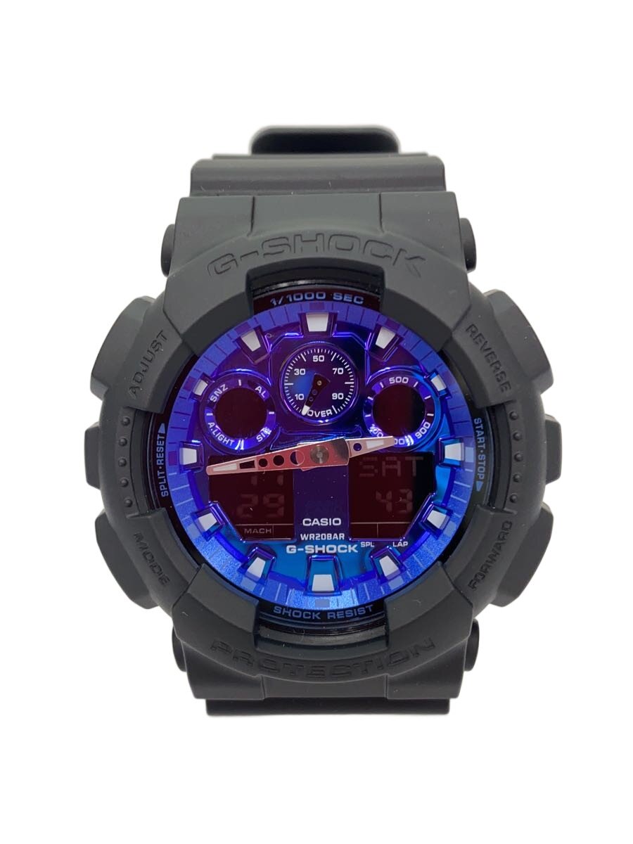 【中古】CASIO◆石英ウォッチ_G-SHOCK/デジアナ/思われ人/BLU【服飾雑貨他】