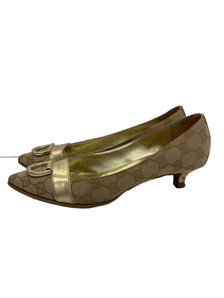 【中古】GUCCI◆パンプス/35.5/BEG/213208【シューズ】