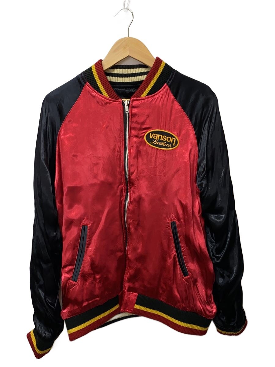 【中古】VANSON◆リバーシブル/骸骨/スカジャン/L/レーヨン/BLK【メンズウェア】｜2ｎｄ STREET 店