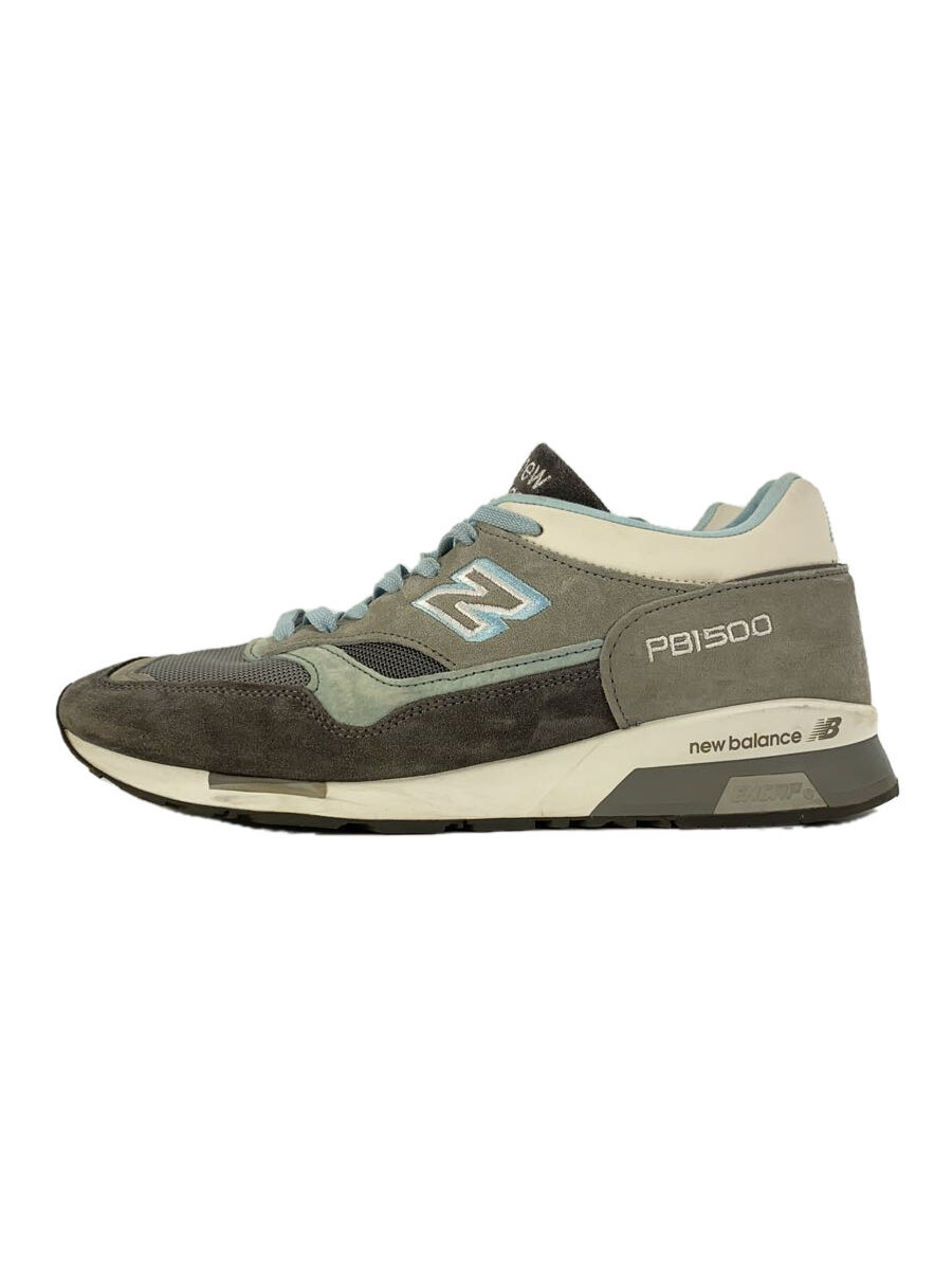 【中古】NEW BALANCE◆M1500/薄墨色/US9.5/GRY/スウェード/イングランド製【シューズ】