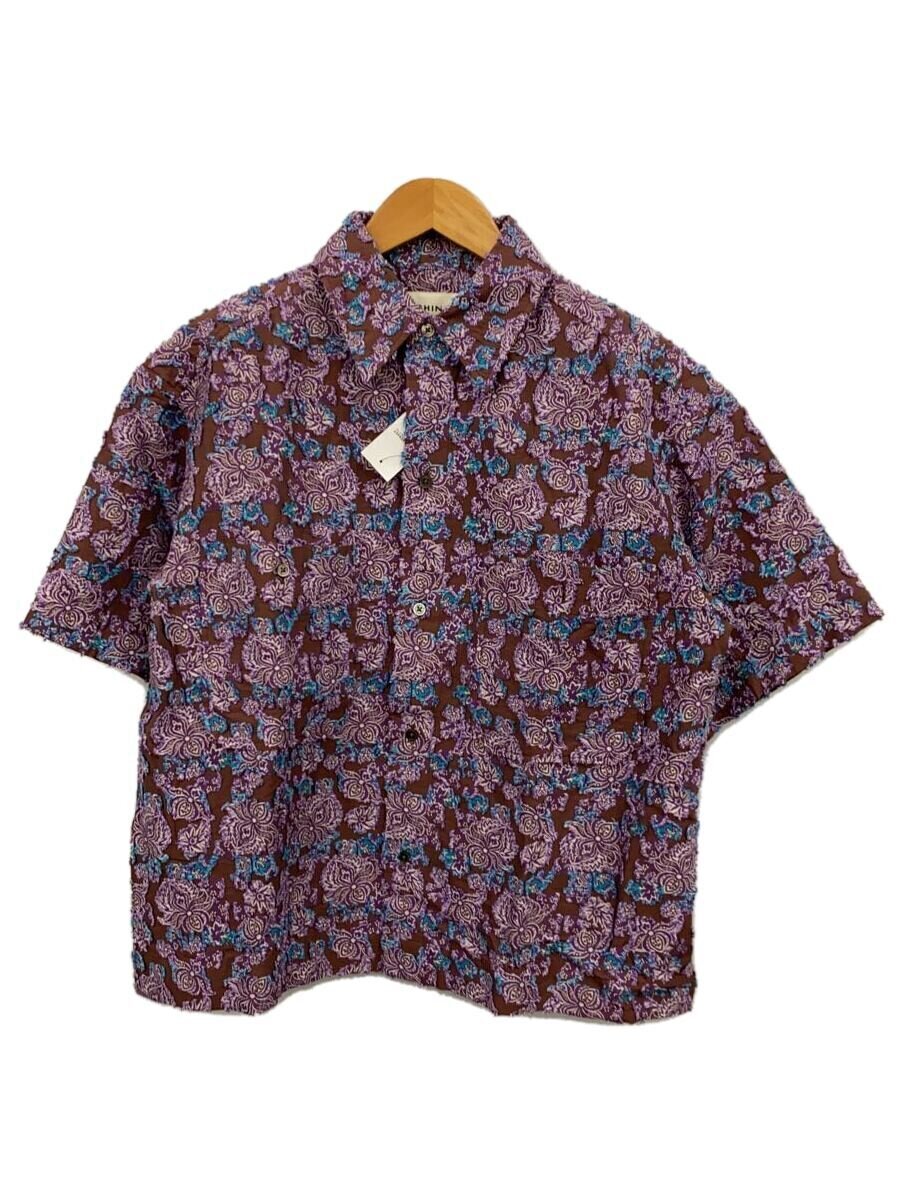 【中古】The Shinzone◆半袖ティーシャツ/36/綿織物/BRW/総柄【レディース御召しもの】