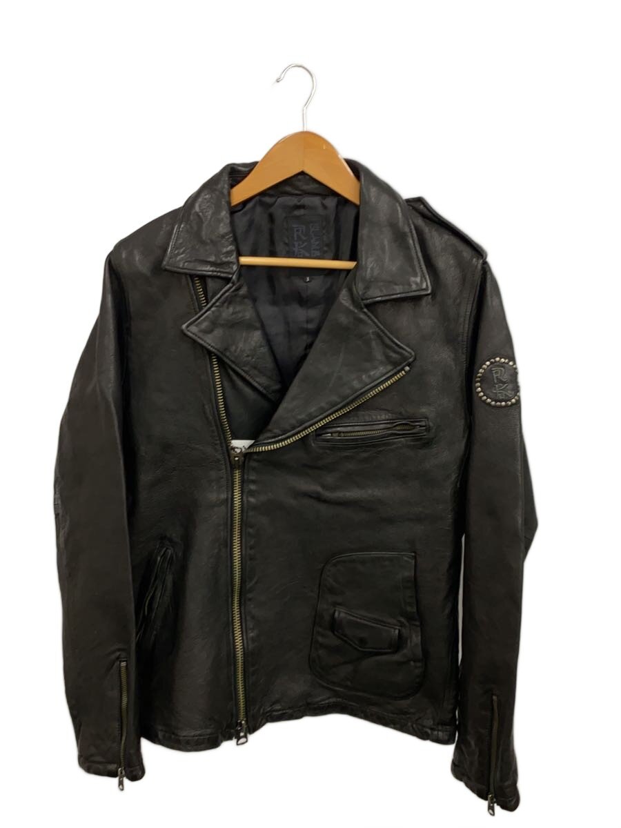 【中古】glamb◆RK/ダブルライダース/レザージャケット・ブルゾン/3/レザー/BLK【メンズウェア】|2nd STREET 店