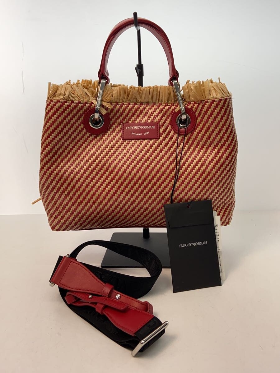 【中古】EMPORIO ARMANI◆ショルダーバッグ/--/RED/エンポリオアルマーニ/レッド/赤/ショルダー/2WAY【バッグ】｜2ｎｄ STREET 店 10,921円
