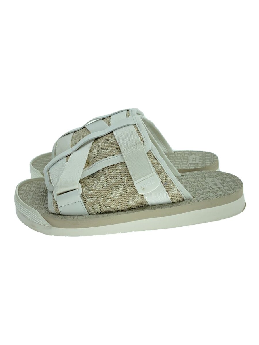 【中古】Christian Dior◆Alpha Slide/サンダル/43/WHT/LS0222【シューズ】