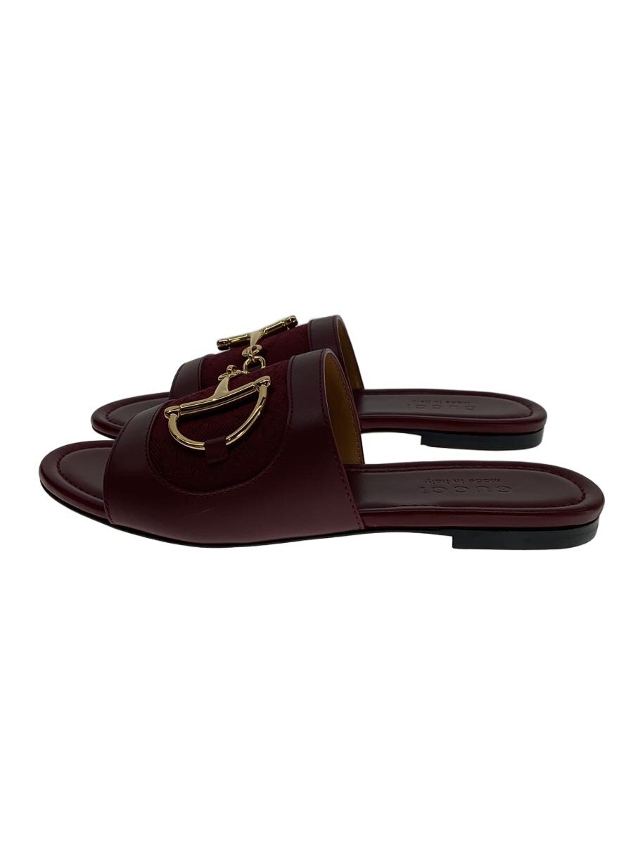 【中古】GUCCI◆サンダル/35/BRD/834427/導管ビット付横すべりサンダル【シューズ】