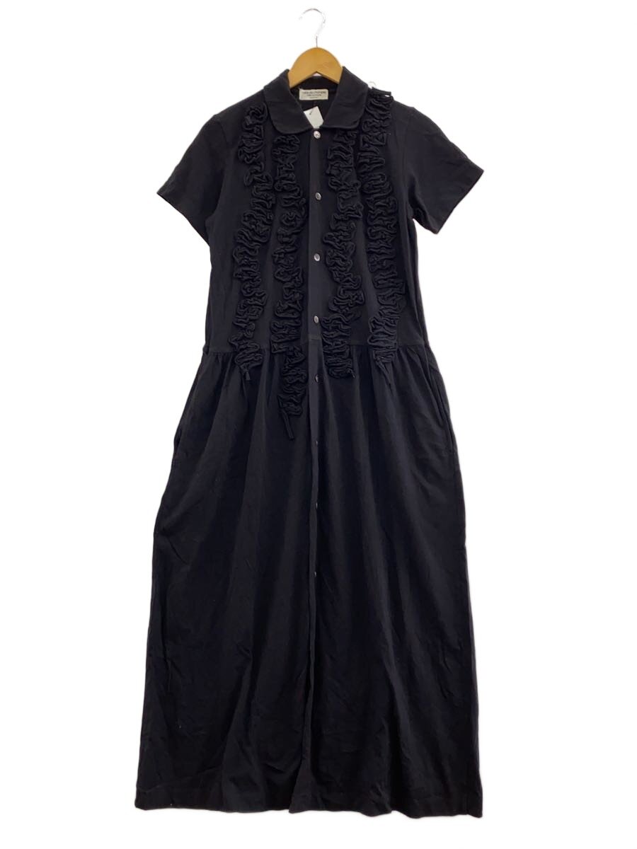【中古】robe de chambre COMME des GARCONS◆半袖衣裳/--/綿織物/BLK/無地/rt-100330/frill one-piece//【レディース御召しもの】