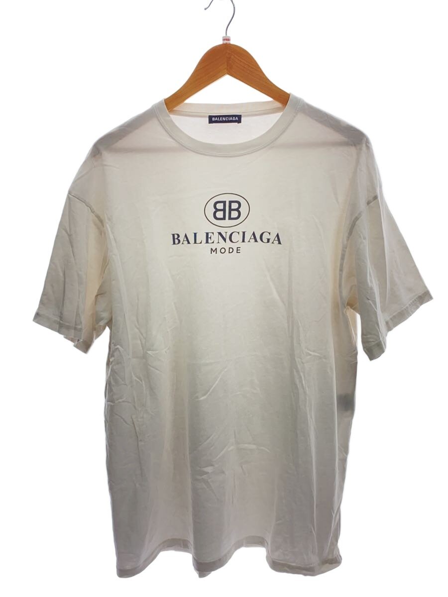 【中古】BALENCIAGA◆プルオーバー/S/綿織物/WHT【メンズウェア】