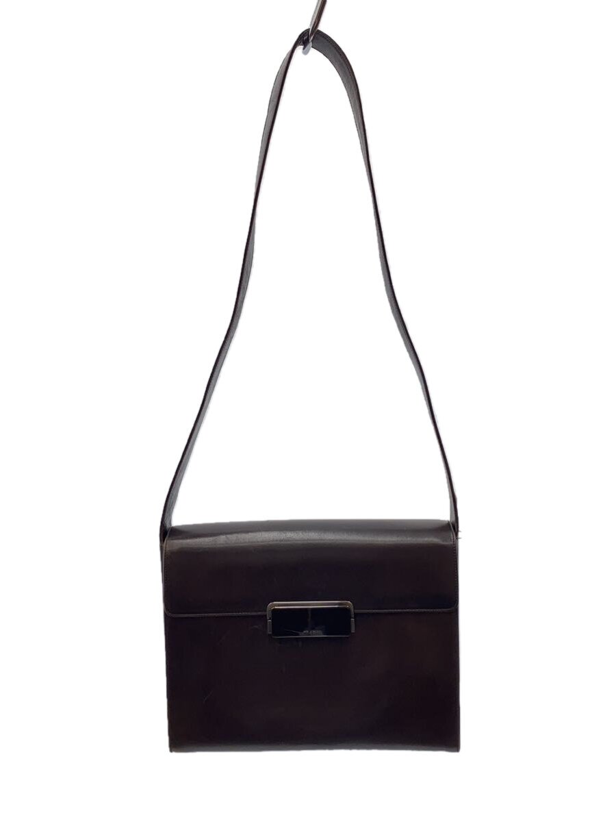【中古】PRADA◆ショルダーバッグ/レザー/BRW/無地【バッグ】|2nd STREET 店