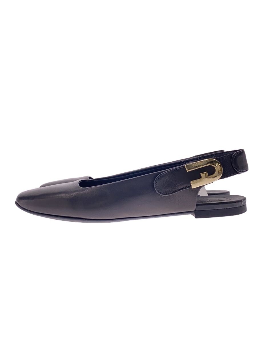 【中古】FURLA◆平ったいパンプス/36/BLK/YG02ACO X30000【シューズ】