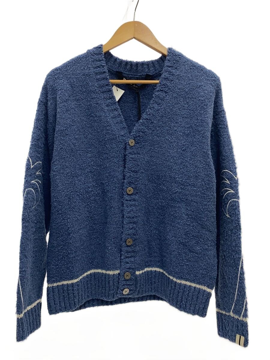 【中古】Palm Angels◆パームエンジェルス/ジレー(朦々たる)/M/綿織物/BLU/PMHS24-159/青碧【メンズウェア】