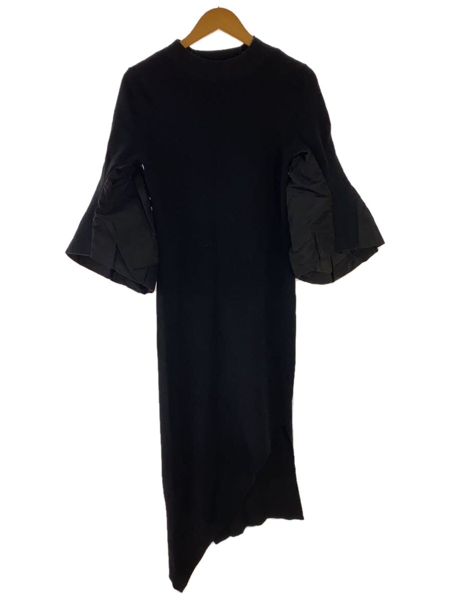 【中古】sacai◆23SS/Nylon Twill Mix One Piece Dress/1/綿織物/BLK/23-06676【レディース御召しもの】