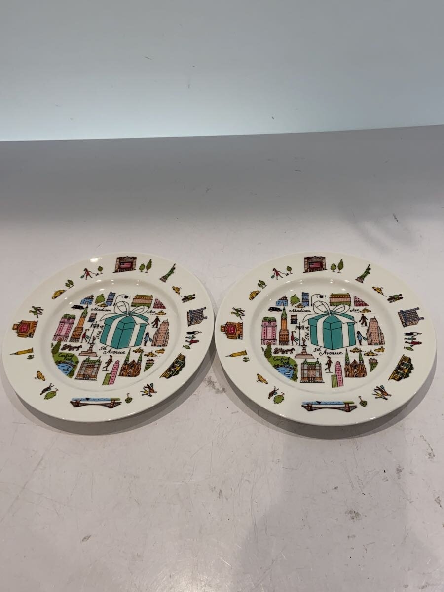 【中古】TIFFANY&Co.◆プレート/2点セット/WHT/27723934/5THアベニュープレート【キッチン用品】