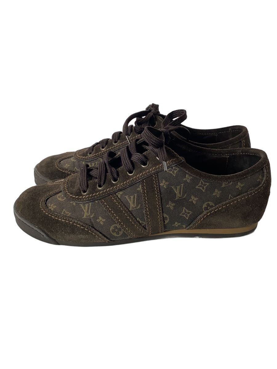【中古】LOUIS VUITTON◆ローカットスニーカー/6/BRW/スウェード/GO 0047【シューズ】|2nd STREET 店