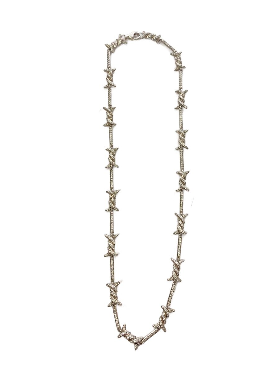 【中古】AVALANCHE GOLD\u0026JEWELRY◆首飾り/--/酸化ジルコニウム/SLV/メンズ//【服飾雑貨他】