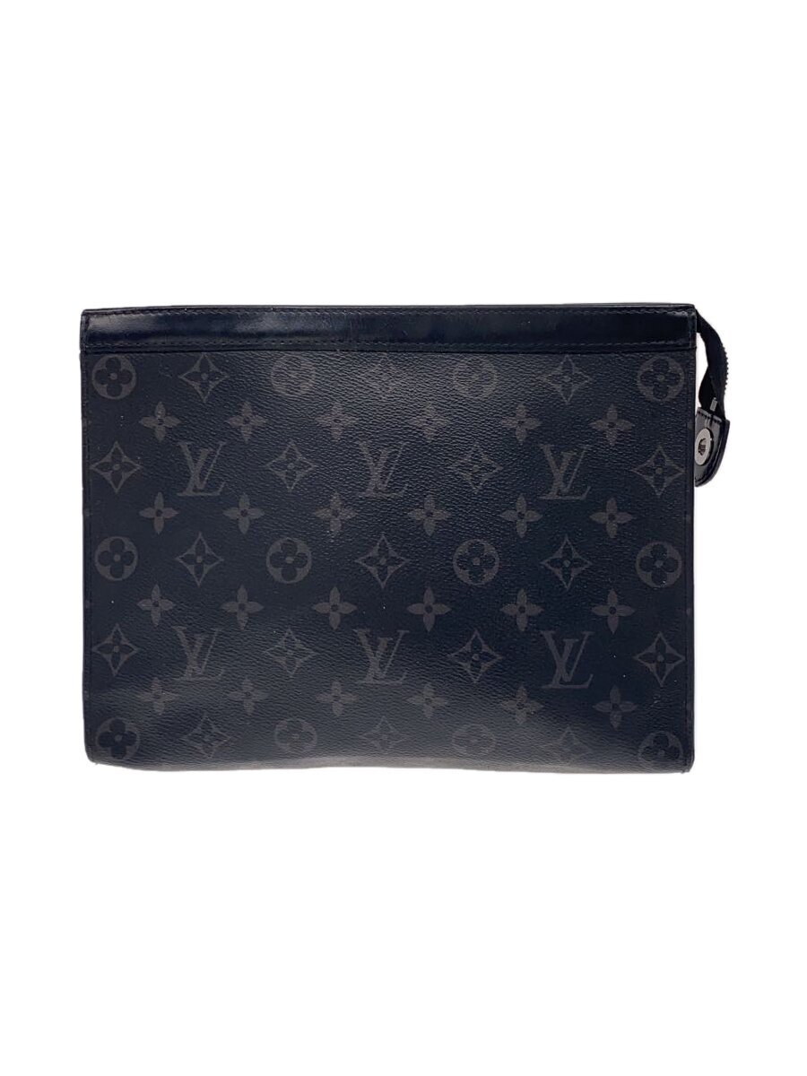 【中古】LOUIS VUITTON◆モノグラムエクリプス/二番目御徒面子/PVC/BLK/総柄/M61692【御徒面子】