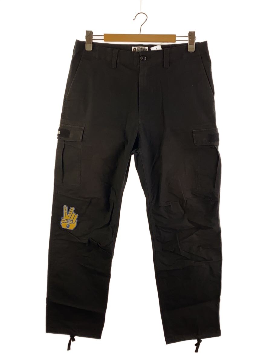 【中古】A BATHING APE◆カーゴパンツ/XL/コットン/BLK【メンズウェア】|2nd STREET 店