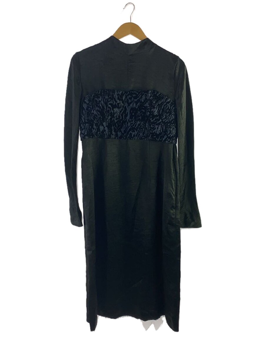 【中古】TOGA PULLA◆23AW/クラッシュサテンドレス/長袖衣装/38/--/BLK/TP32-FH221【レディース御召しもの】