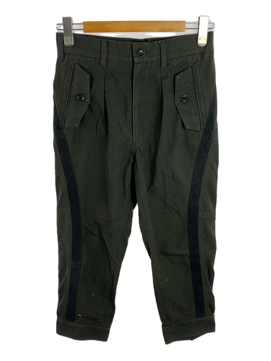 【中古】Ground Y◆19AW/裾ジップパンツ/1/綿織物/KHK/GC-P02-002//【メンズウェア】
