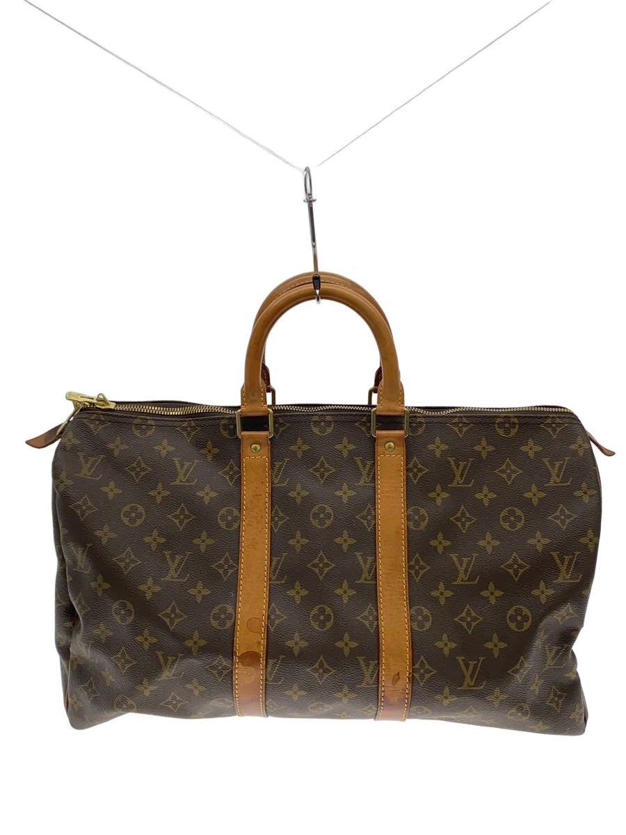 【中古】LOUIS VUITTON◆キーポル45_モノグラム・帆布/PVC/BRW【御徒面子】
