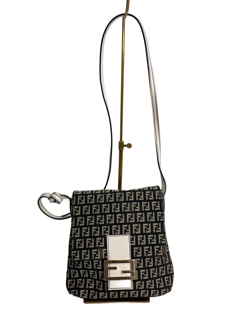 【中古】FENDI◆クラッチペダル御徒面子/帆布/BLK/人工知能学93084//【御徒面子】