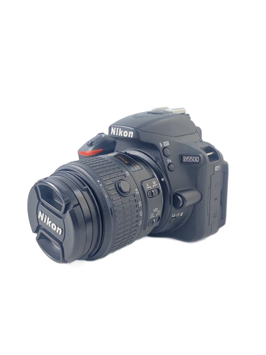【中古】Nikon◆デジタル一眼写真機 D5500 ダブルズームキット [黒いこと]【写真機】