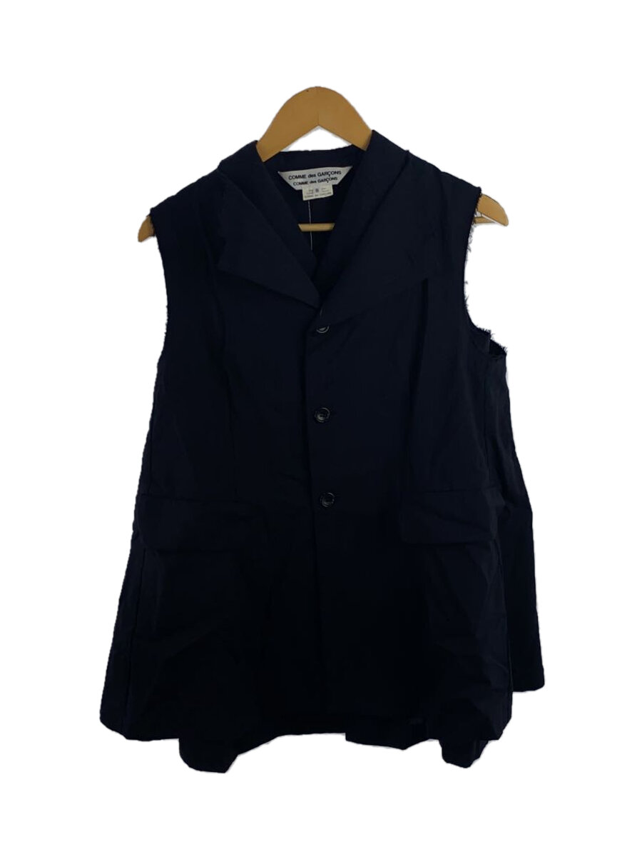 【中古】COMME des GARCONS◆より良い/S/綿織物/NVY/rs-j031//【メンズウェア】