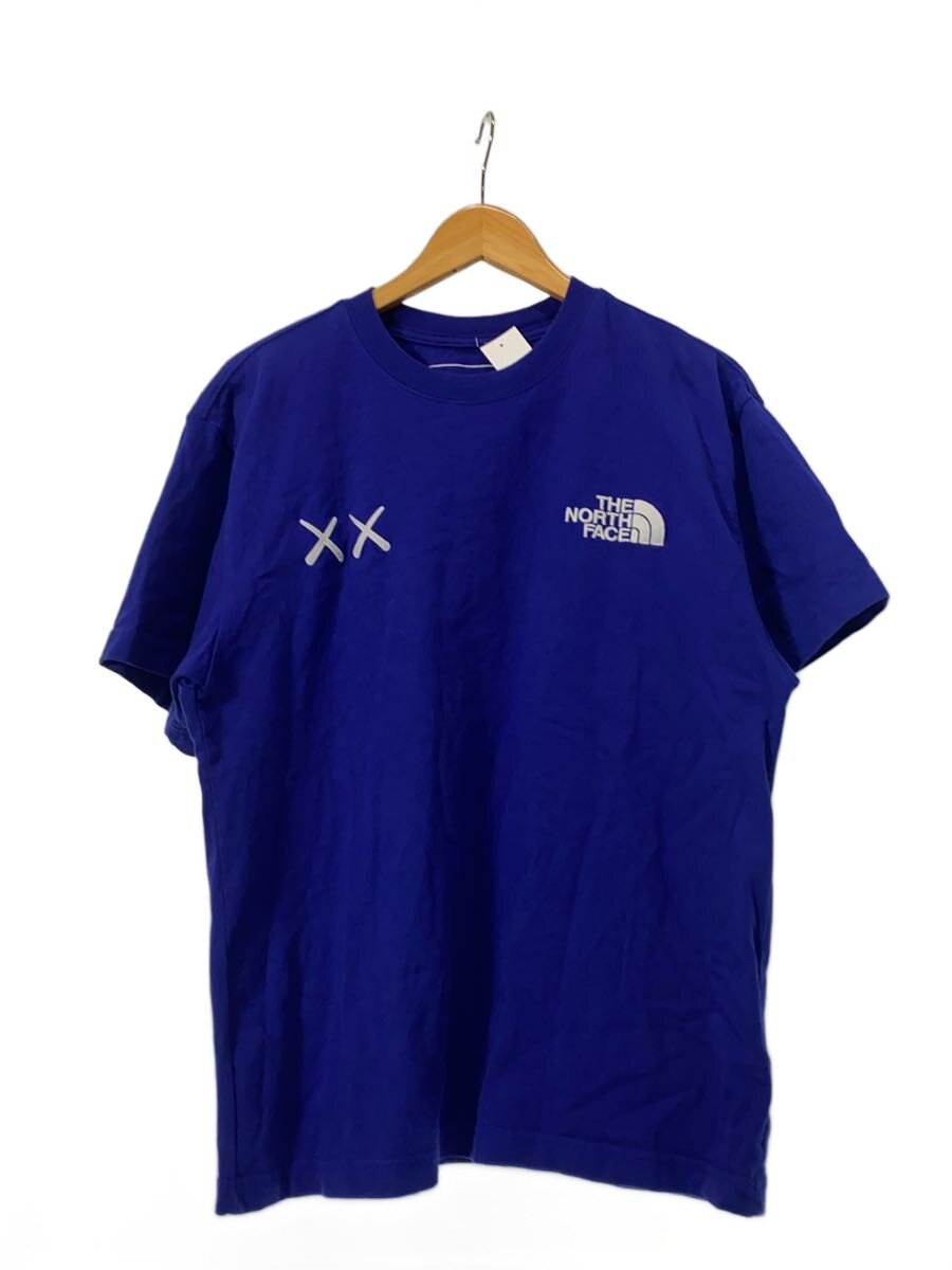【中古】THE NORTH FACE◆プルオーバー/S/綿織物/BLU/5200187090/×KAWS【メンズウェア】
