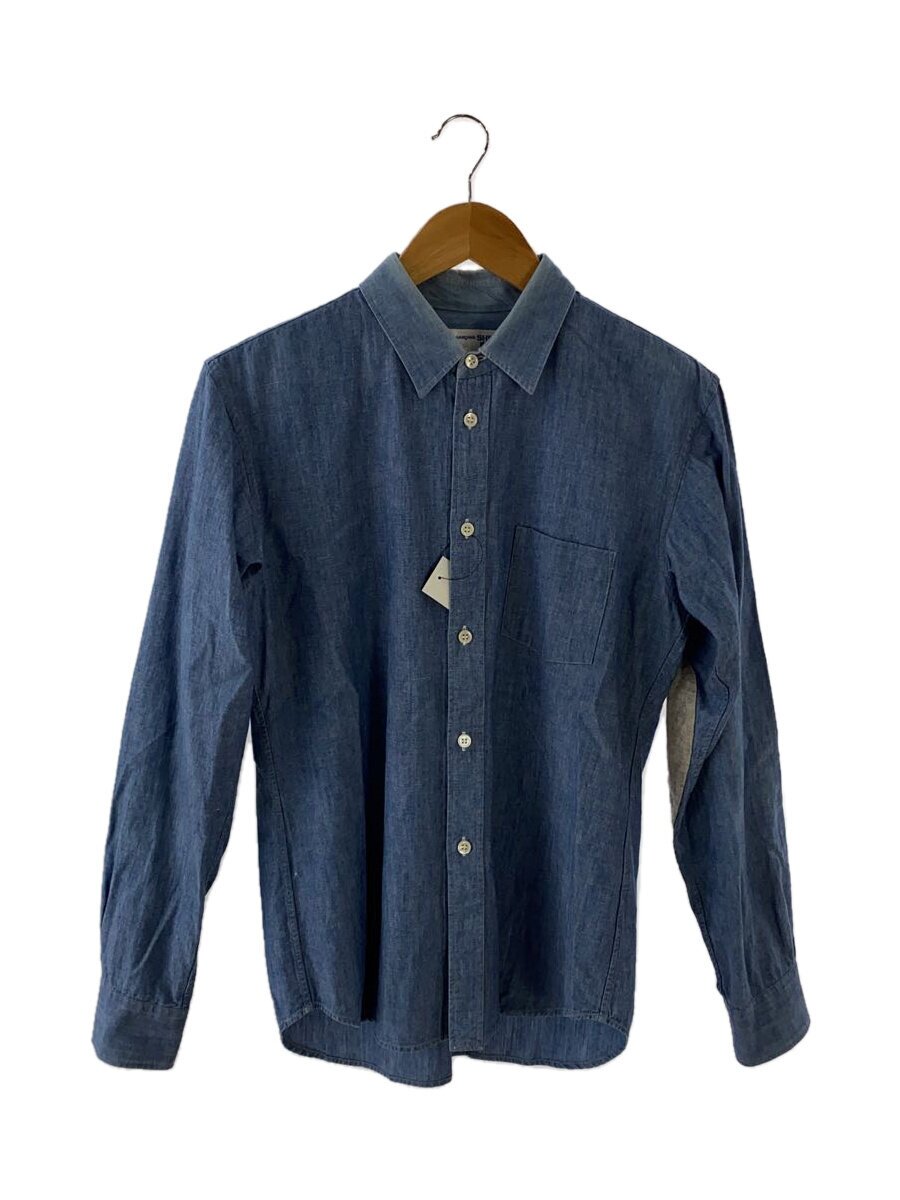 【中古】COMME des GARCONS SHIRT BOYS◆シャンブレーシャツ/長袖プルオーバー/S/綿織物/IDG/S23913【メンズウェア】